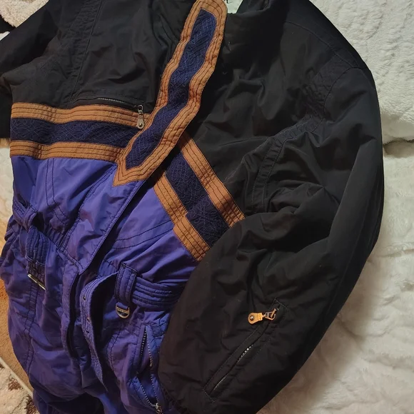 Rare vintage kaelin embroidered ski suit size 12 - Picture 3 of 5